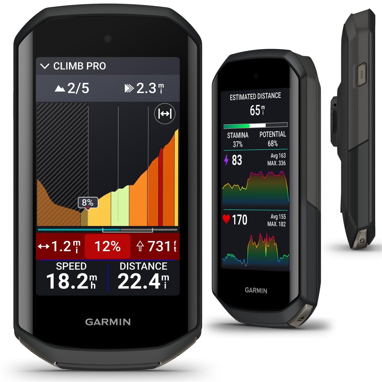 Wearable4U - Garmin Edge 1050 Premium Cycling Computer, Vivid Color Touchscreen Display, Built-in Speaker, Advanced Training with Power Bank Bundle