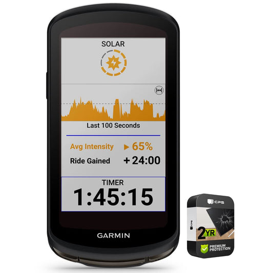 Garmin 010-02503-20 Edge 1040 Solar GPS Cycling Bike Computer | Official USA Partner Model | Bundle with Premium 2 YR CPS Enhanced Protection Pack