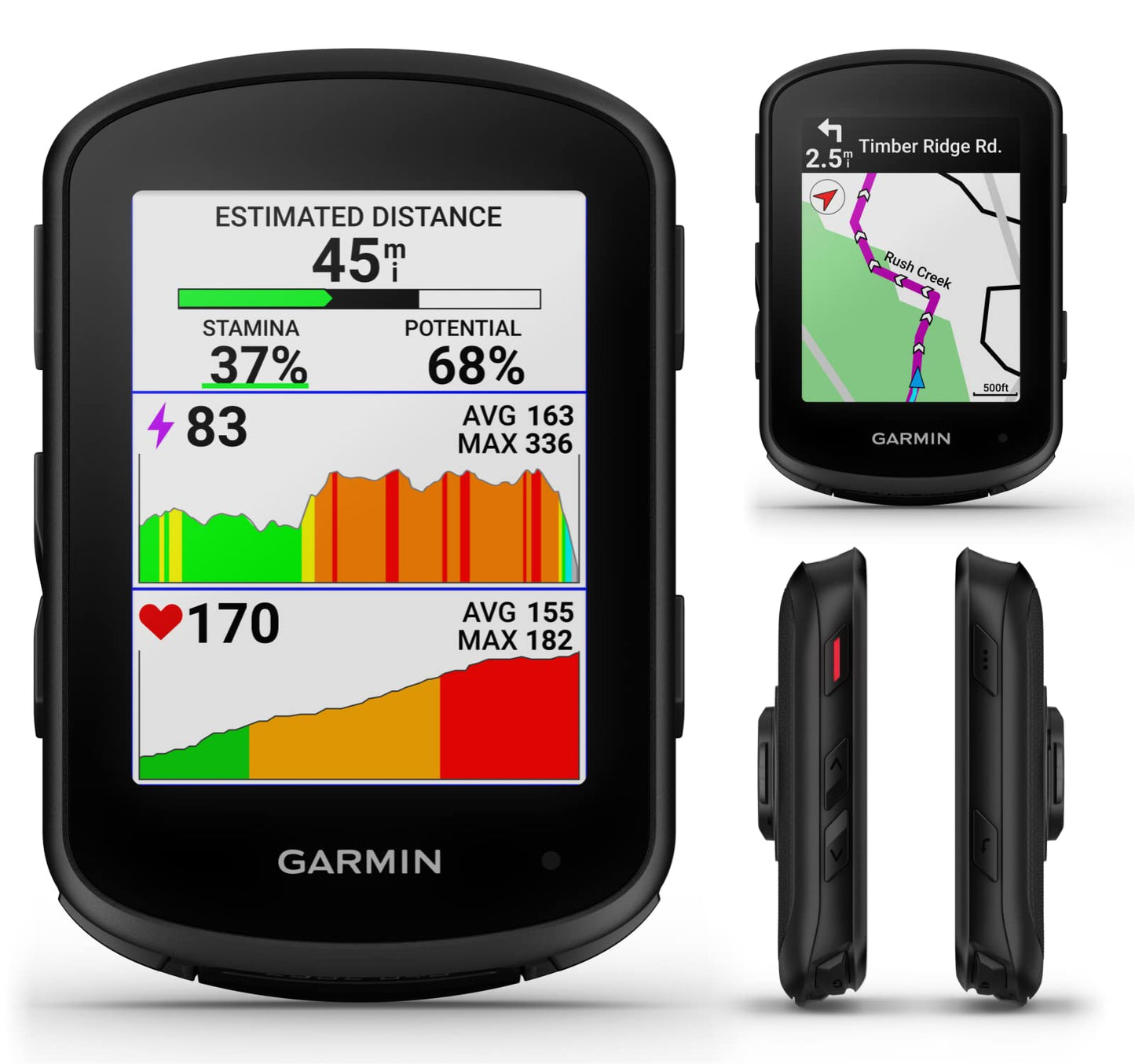 Wearable4U - Garmin Edge 840 Solar GPS Cycling Computer, Touchscreen, Button Controls, Advanced Navigation with E-Bank Bundle