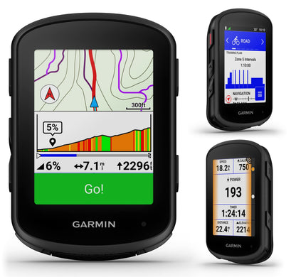 Wearable4U - Garmin Edge 840 Solar GPS Cycling Computer, Touchscreen, Button Controls, Advanced Navigation with E-Bank Bundle