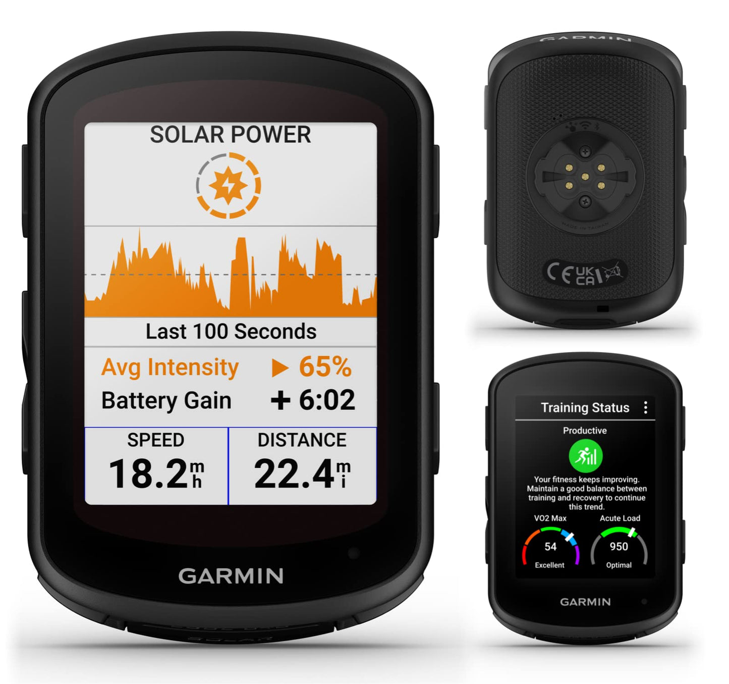 Wearable4U - Garmin Edge 840 Solar GPS Cycling Computer, Touchscreen, Button Controls, Advanced Navigation with E-Bank Bundle