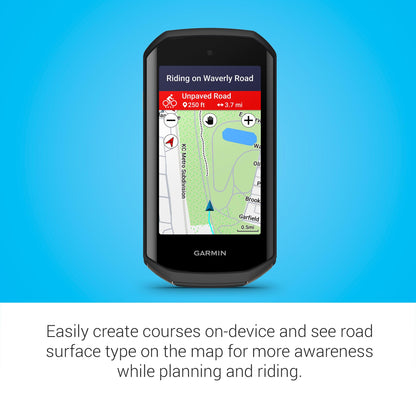 Garmin Edge® 1050, Premium Cycling Computer, Vivid Color Touchscreen Display, Built-in Speaker, Advanced Training and Group Ride Features, Road Hazard Alerts